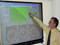 VOR Trainer on SMART Board at the ICAT